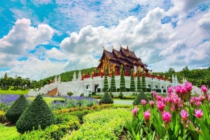 Bức tranh thiên nhiên tuyệt mĩ ở Vườn hoa Hoàng Gia Thái Lan