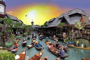 Chợ nổi Bốn Miền Pattaya - Trải nghiệm cuộc sống dân địa phương