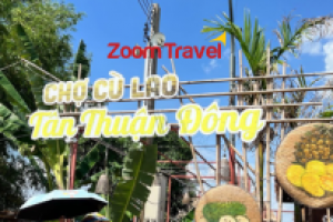 Chợ quê Tân Thuận Đông ở đâu? Trải nghiệm chợ quê miền Tây trên cù lao Tân Thuận Đông khi du lịch Đồng Tháp