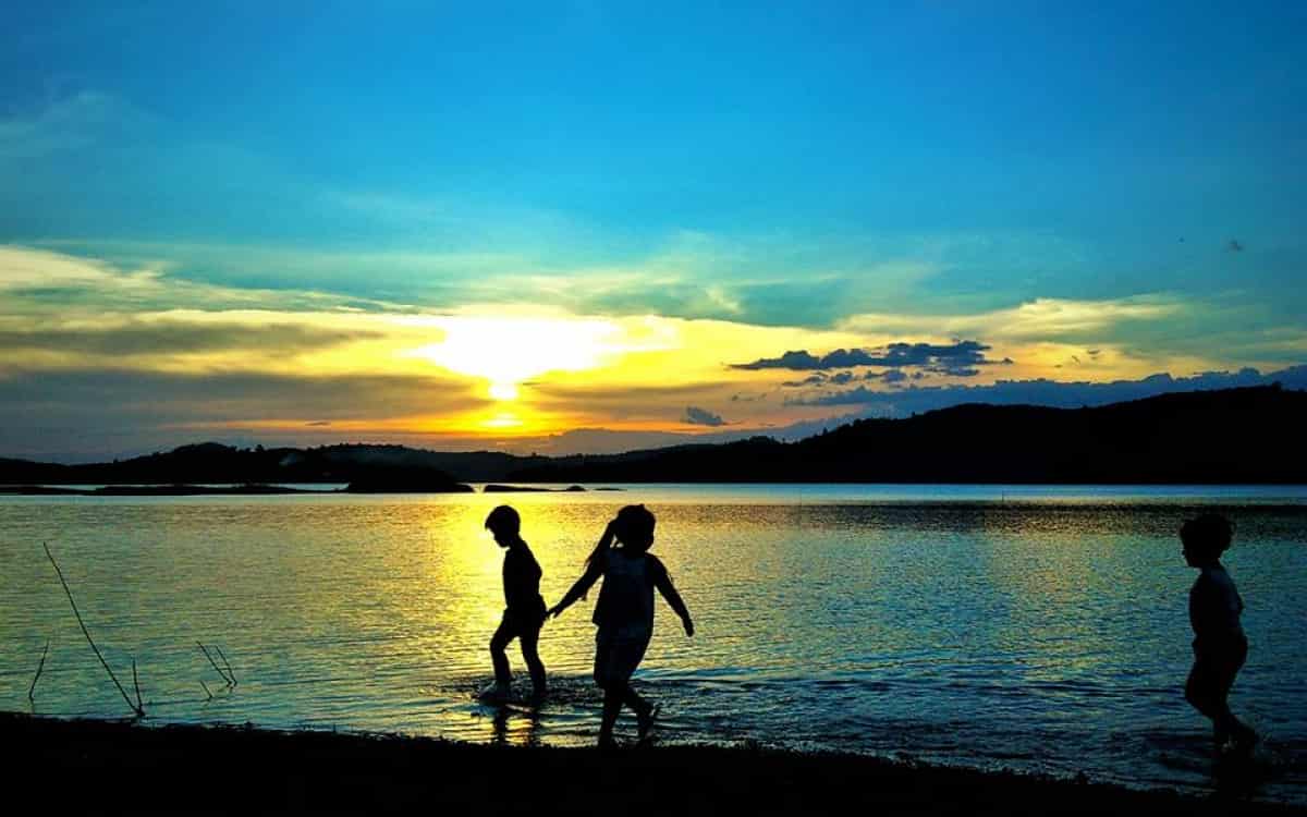 Tự do vui chơi tại hồ Đa Tôn Đồng Nai