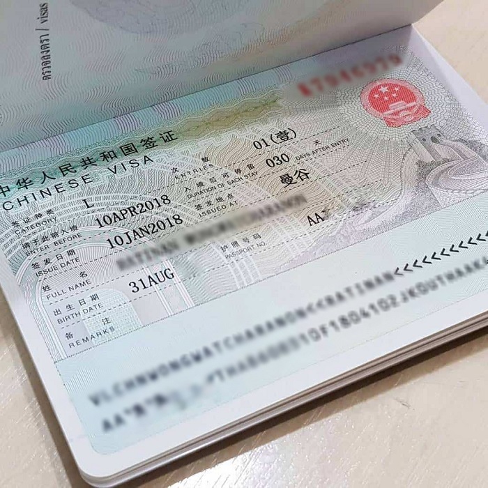 hồ sơ xin visa trung quốc