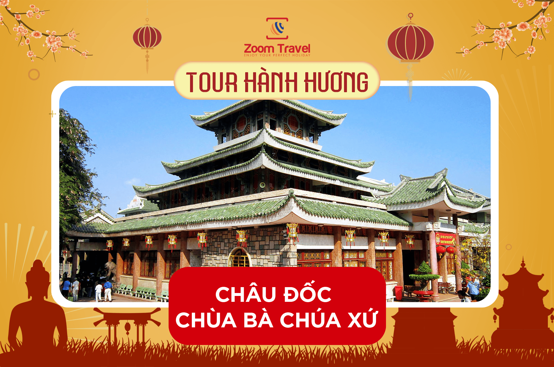 TOUR CHÂU ĐỐC - CHÙA BÀ CHÚA XỨ - RỪNG TRÀM TRÀ SƯ 1N1Đ 