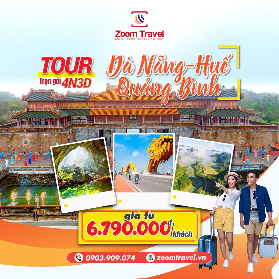 TOUR ĐÀ NẴNG - HỘI AN - BÀ NÀ - HUẾ - QUẢNG BÌNH 5N4Đ