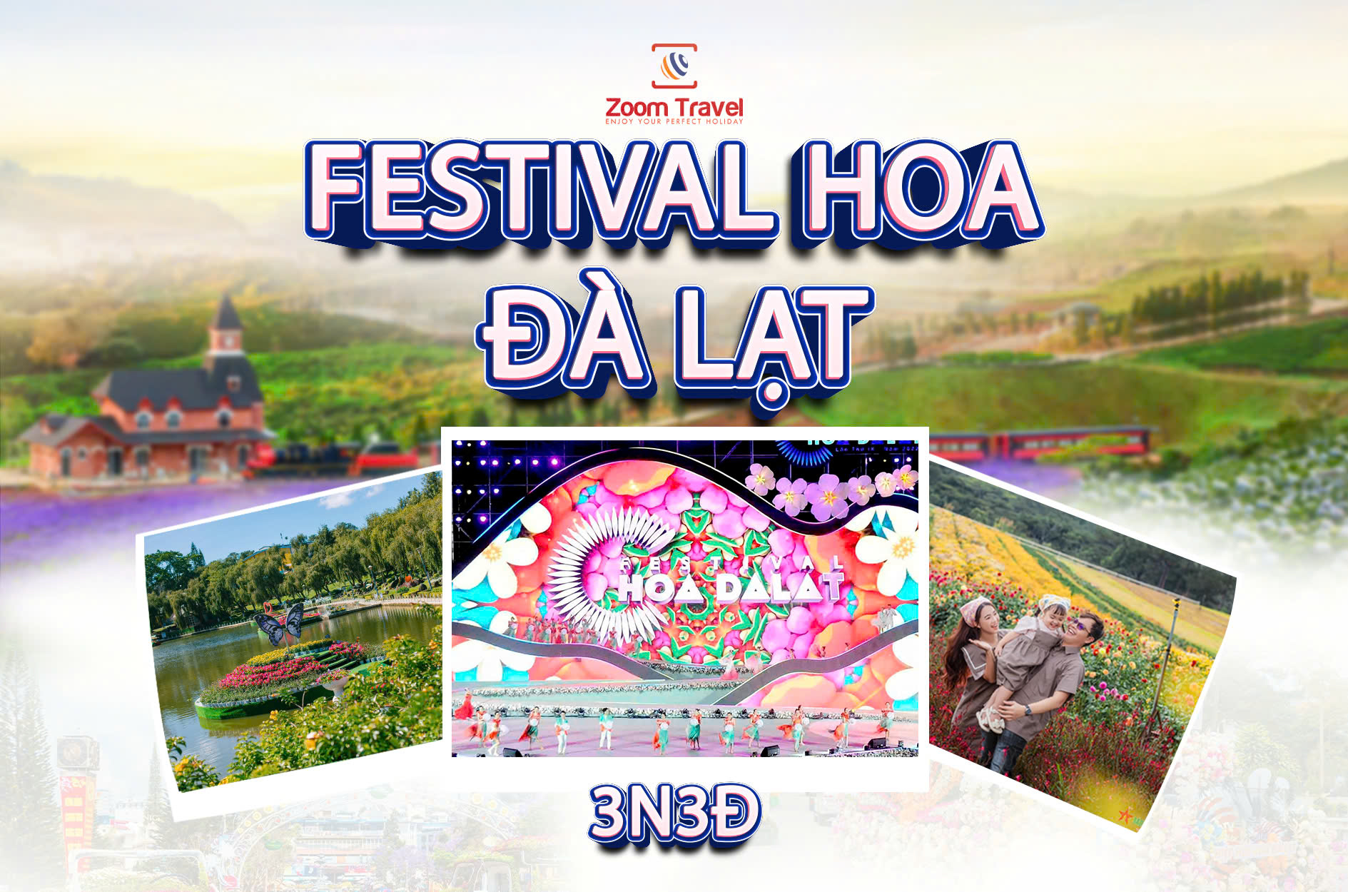 TOUR FESTIVAL HOA ĐÀ LẠT 2024 - 3N3Đ