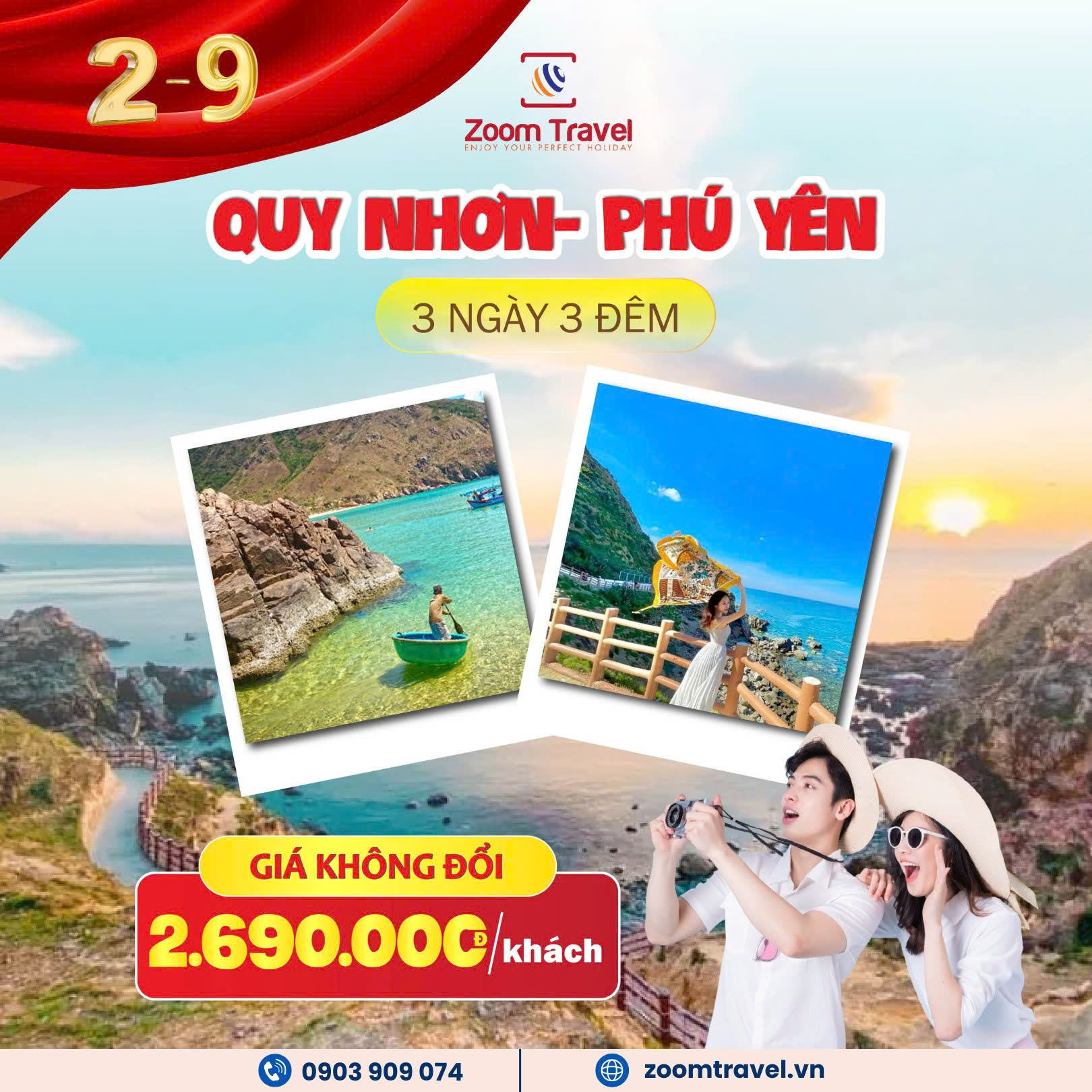 TOUR QUY NHƠN - PHÚ YÊN 3N3Đ LỄ 2/9